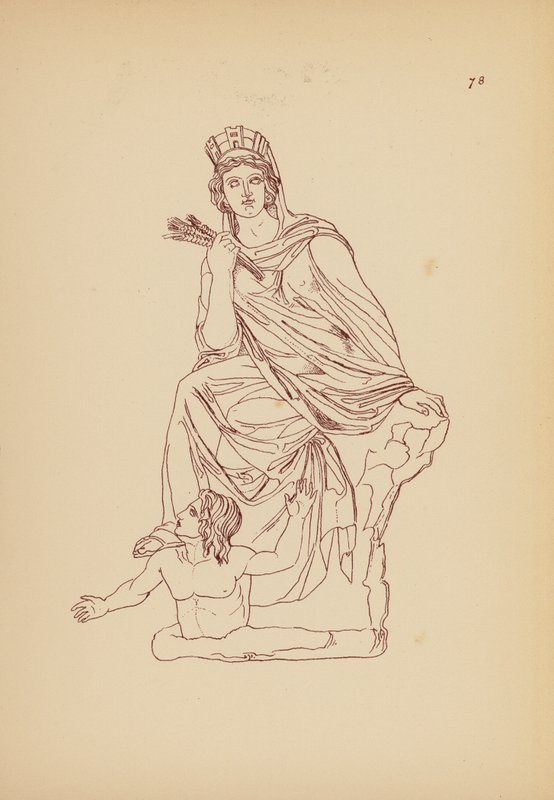 Fato de mulher da Grécia Antiga (litografia) de John Moyr Smith
