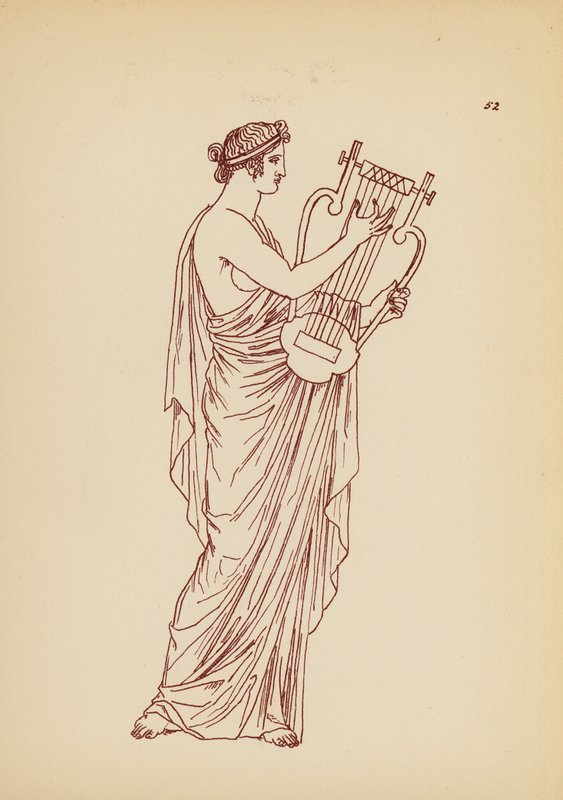 Fato de mulher da Grécia Antiga (litografia) de John Moyr Smith
