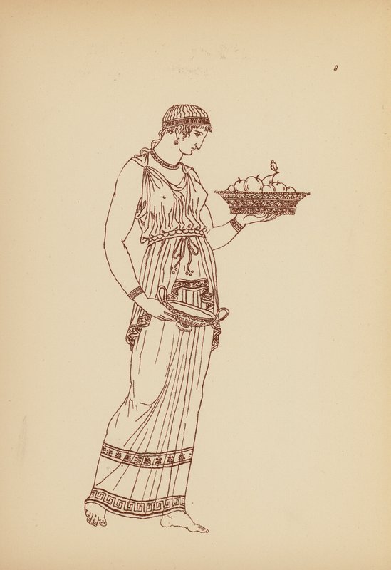 Fato de mulher da Grécia Antiga (litografia) de John Moyr Smith