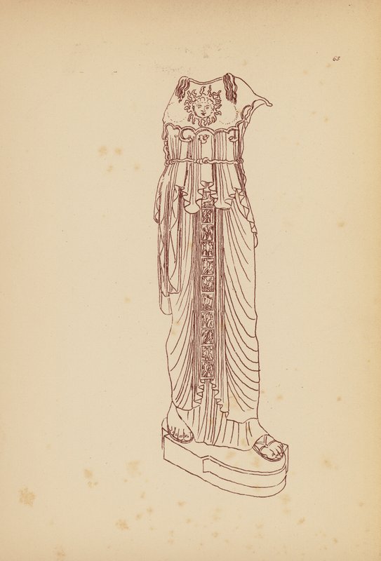 Fato de mulher da Grécia Antiga (litografia) de John Moyr Smith