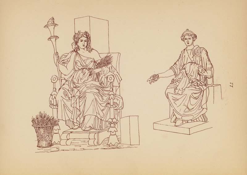 Fato de mulher da Grécia Antiga (litografia) de John Moyr Smith