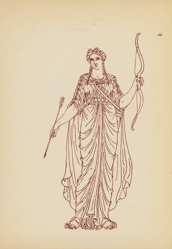 Fato de mulher da Grécia Antiga (litografia) de John Moyr Smith