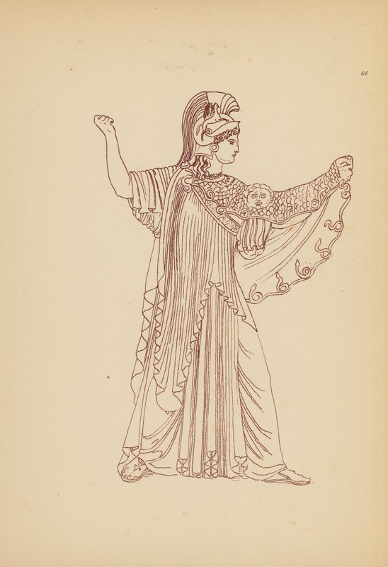 Fato de mulher da Grécia Antiga (litografia) de John Moyr Smith