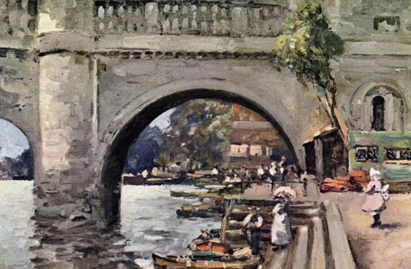Ponte de Richmond (cor litho) de John Muirhead