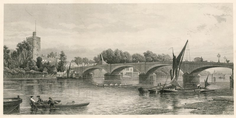 Ponte de Putney, em Londres de John O