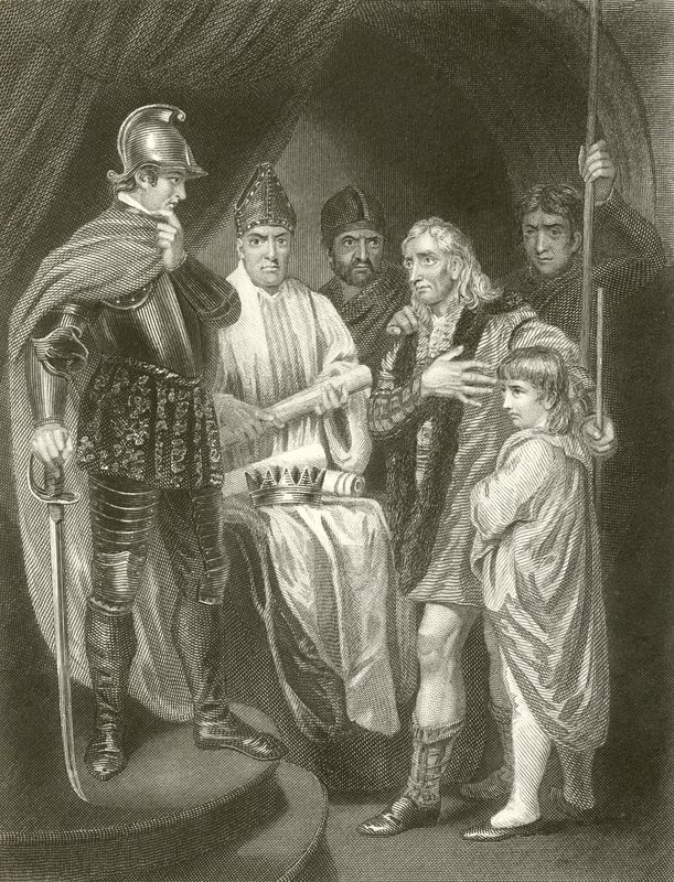 Balliol entregando sua coroa para Edward I de John Opie