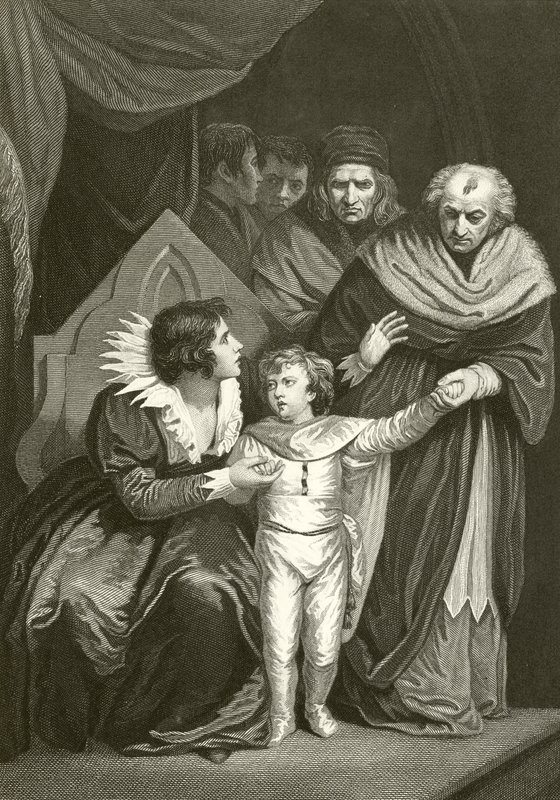Elizabeth Woodville entregando seu filho de John Opie