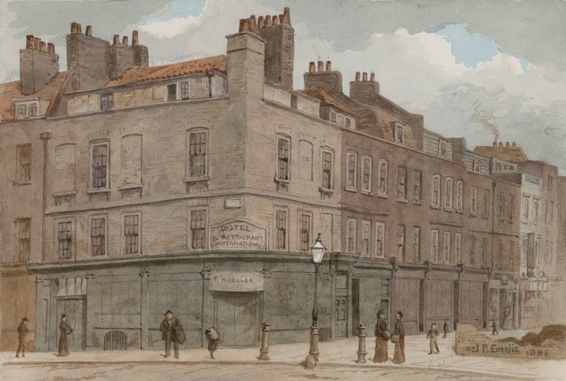 Esquina da Little Newport Street e da Lisle Street, em Londres de John Phillipp Emslie