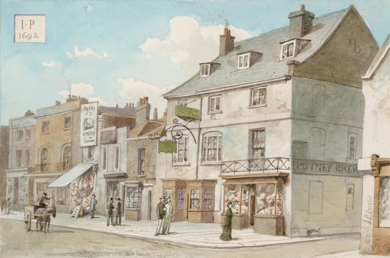 The Bull and Star casa pública, High Street, Putney, Londres de John Phillipp Emslie