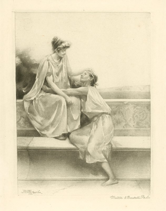Ilustração para os poemas de Catulo (fotogravura) de John Reinhard Weguelin