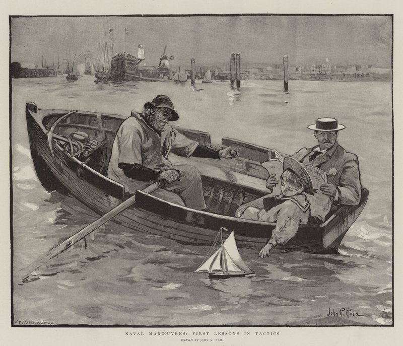 Manobras navais, primeiras lições em táticas de John Robertson Reid