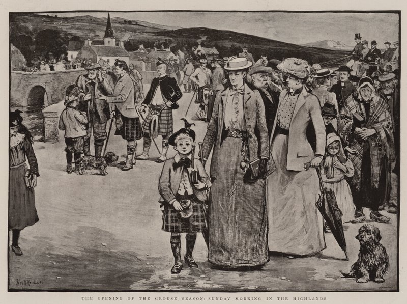 A abertura da temporada Grouse, domingo de manhã nas Terras Altas de John Robertson Reid