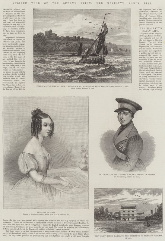 Jubileu do reinado da rainha, o início da vida de Sua Majestade de John Rogers Herbert