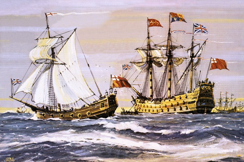 Carlos II em visita ao Príncipe Real (em 1672) de John S. Smith