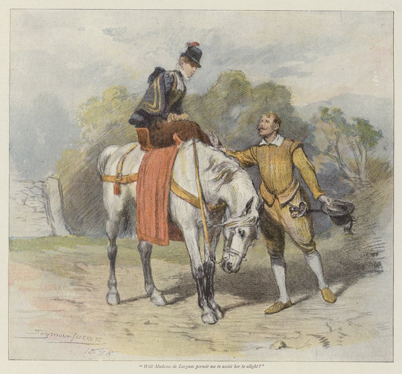 O coração de Denise (cromolitho) de John Seymour Lucas