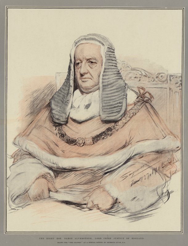 O Honorável Barão Alverstone, Lord Chief Justice da Inglaterra de John Seymour Lucas