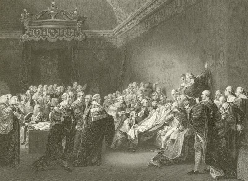 Morte do conde de Chatham de John Singleton Copley
