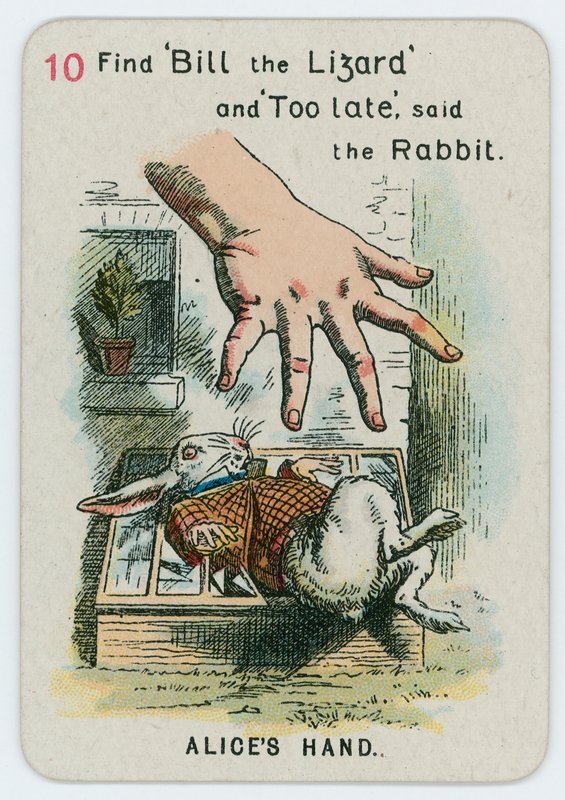 Mão de alice de John Tenniel