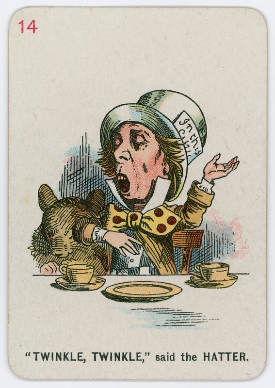 Twinkle, Twinkle, disse o Chapeleiro de John Tenniel