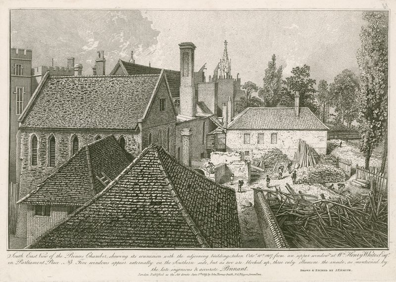Vista Sudeste da Câmara dos Príncipes de John Thomas Smith