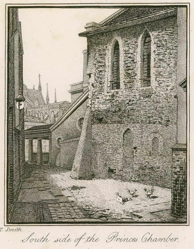Lado sul da câmara dos príncipes, Westminster de John Thomas Smith