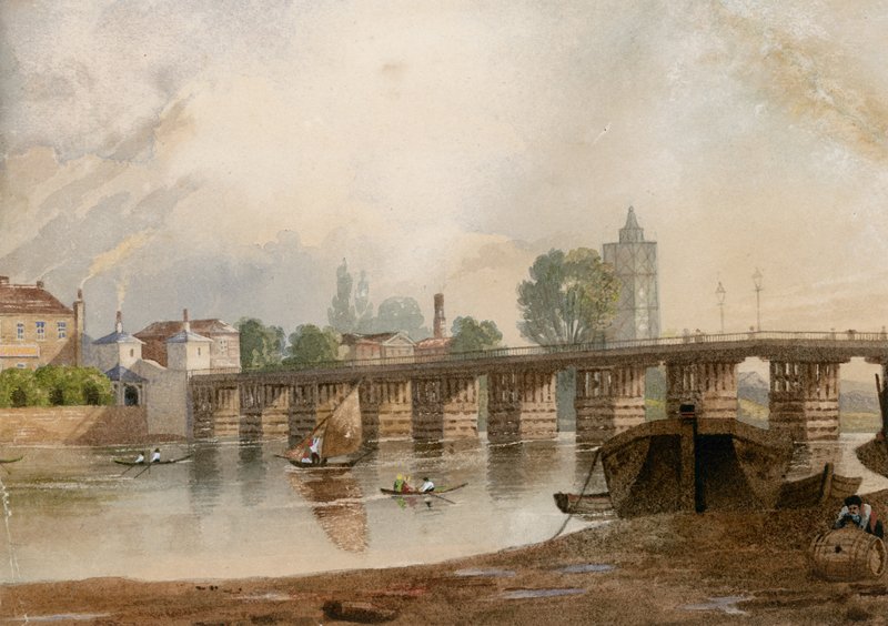 Ponte velha battersea de John Varley