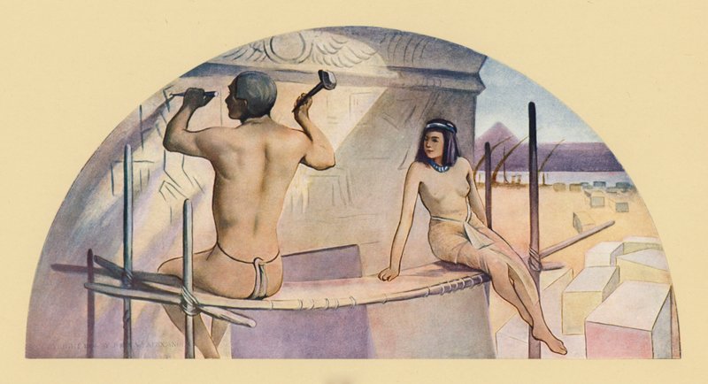 O Hieróglifo (litografia a cores) de John White (after) Alexander