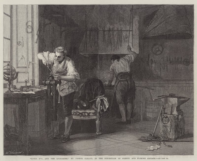 Luís XVI e o serralheiro de Joseph Caraud