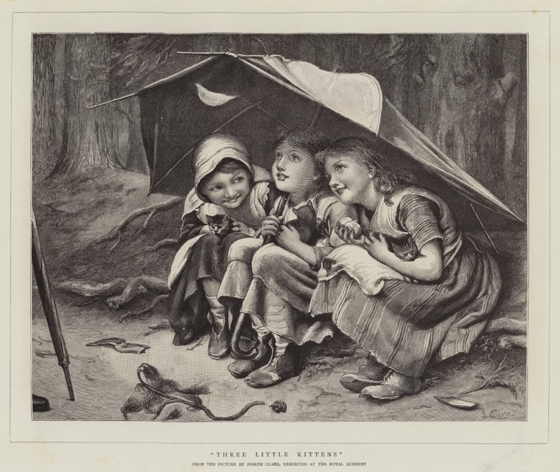 Três gatinhos de Joseph Clark