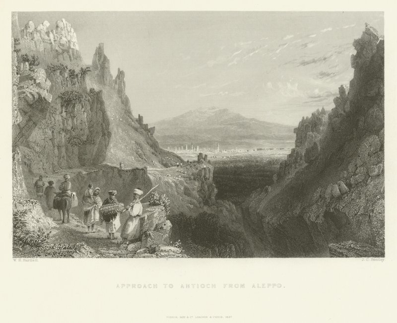 Abordagem a Antioquia de Alepo, 1837 de Joseph Clayton Bentley