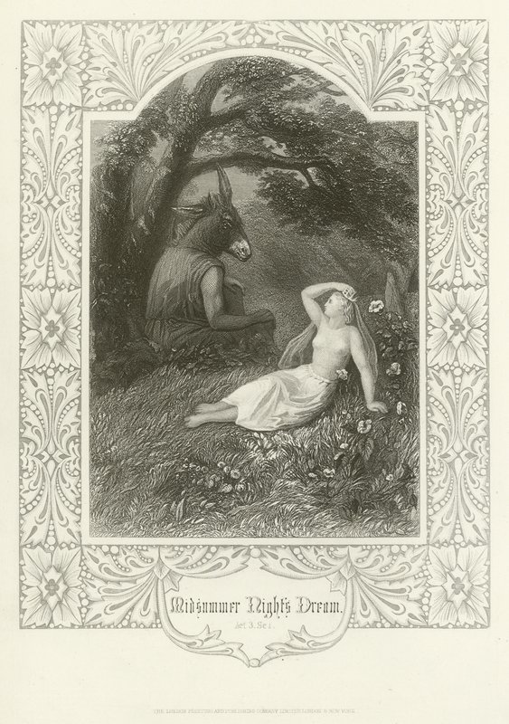 Sonho de uma noite de verão, ato III, cena i de Joseph Kenny Meadows