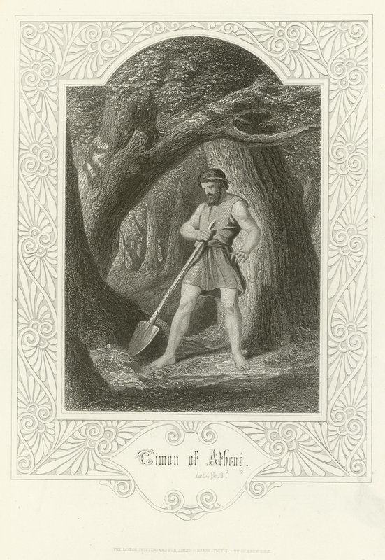 Timon de Atenas, ato IV, cena iii de Joseph Kenny Meadows