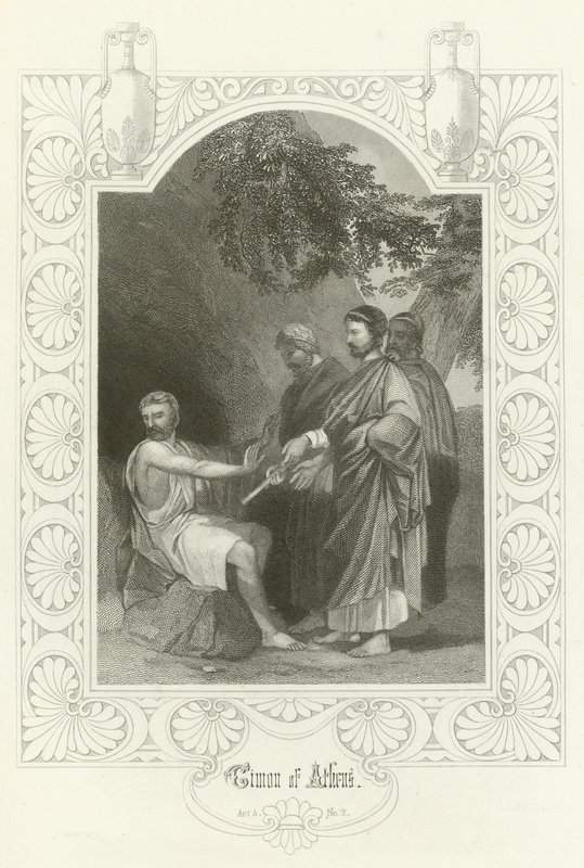 Timon de Atenas, ato V, cena ii de Joseph Kenny Meadows