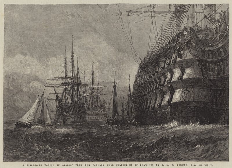 Uma tomada de primeira taxa em lojas de Joseph Mallord William Turner