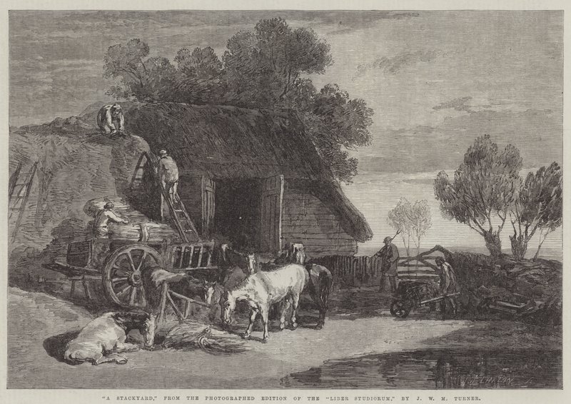 Um stackyard de Joseph Mallord William Turner