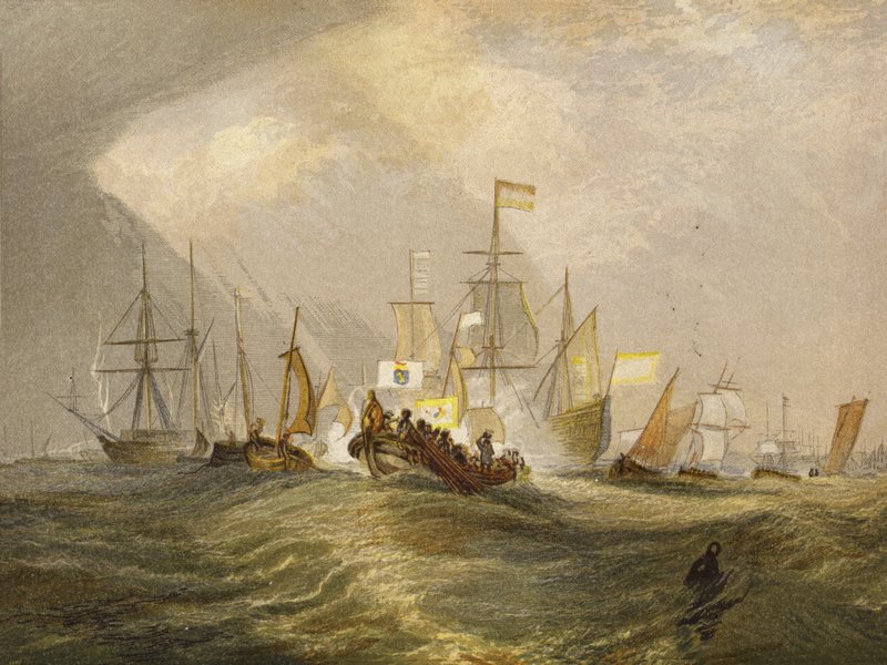 Aterrissagem do Príncipe de Orange de Joseph Mallord William Turner