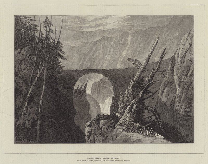 Ponte do diabo pequeno, Altdorf de Joseph Mallord William Turner
