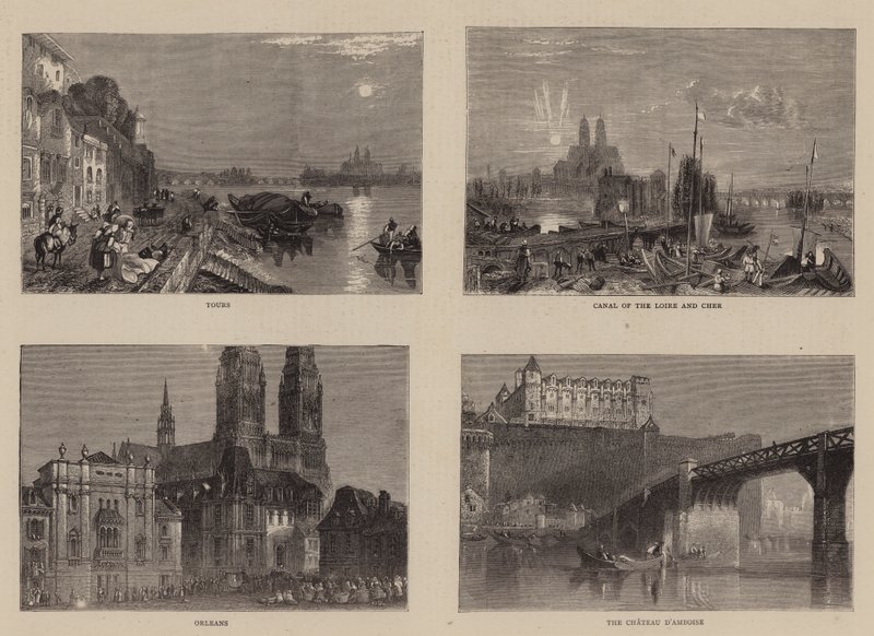 Esboços no Loire de Joseph Mallord William Turner