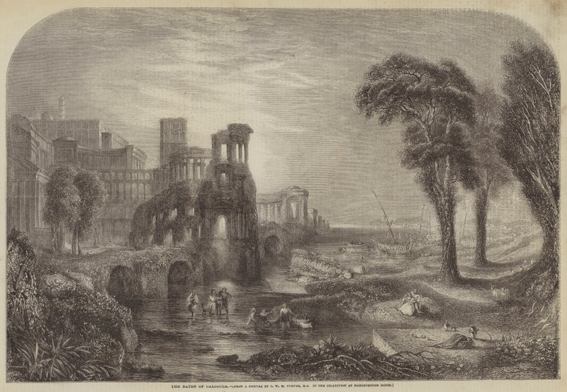 Os banhos de Calígula de Joseph Mallord William Turner