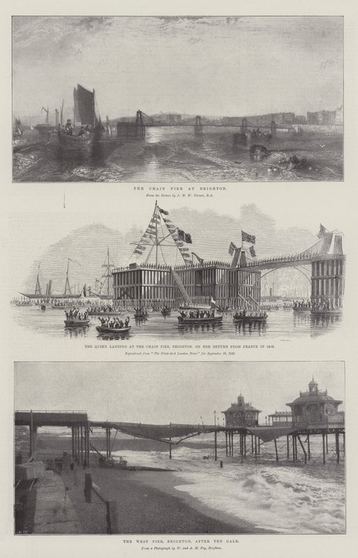 O cais da cadeia em brighton de Joseph Mallord William Turner