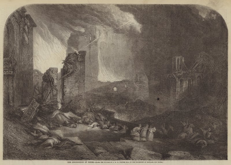 A destruição de Sodoma de Joseph Mallord William Turner