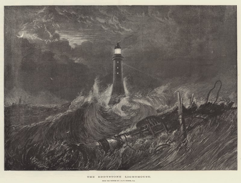 O farol de Eddystone de Joseph Mallord William Turner