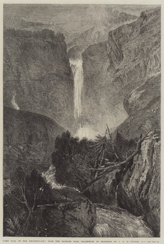 A queda do Reichenbach de Joseph Mallord William Turner