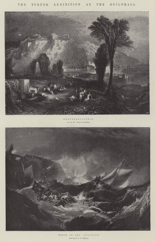 A exposição de Turner no Guildhall de Joseph Mallord William Turner
