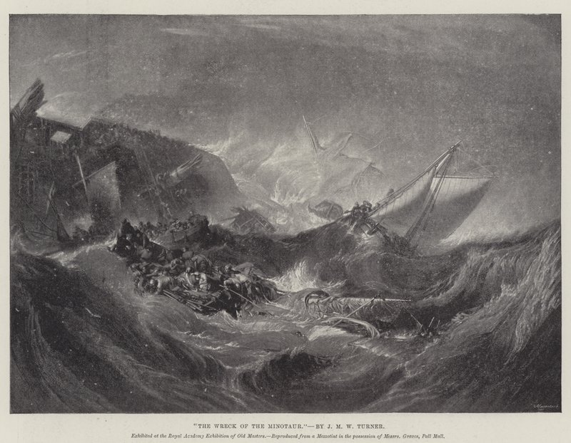 O Naufrágio do Minotauro de Joseph Mallord William Turner