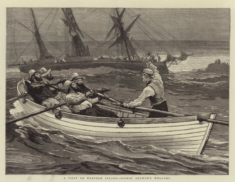 Uma visita à Ilha Norfolk, Bem-vindo ao Bispo Selwyn de Joseph Nash