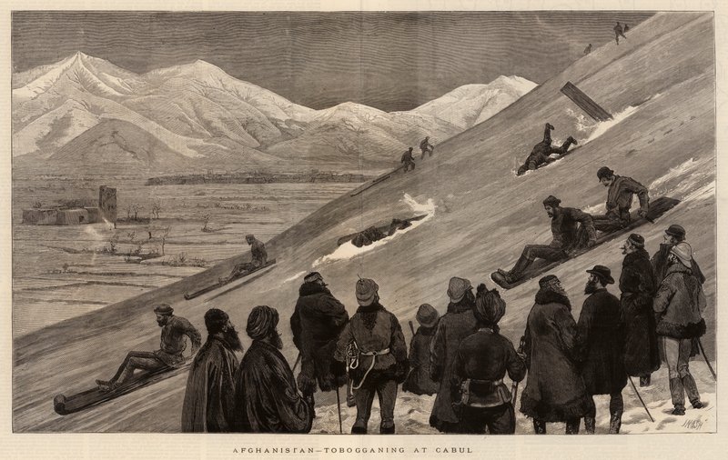 Afeganistão, tobogã e Cabul de Joseph Nash