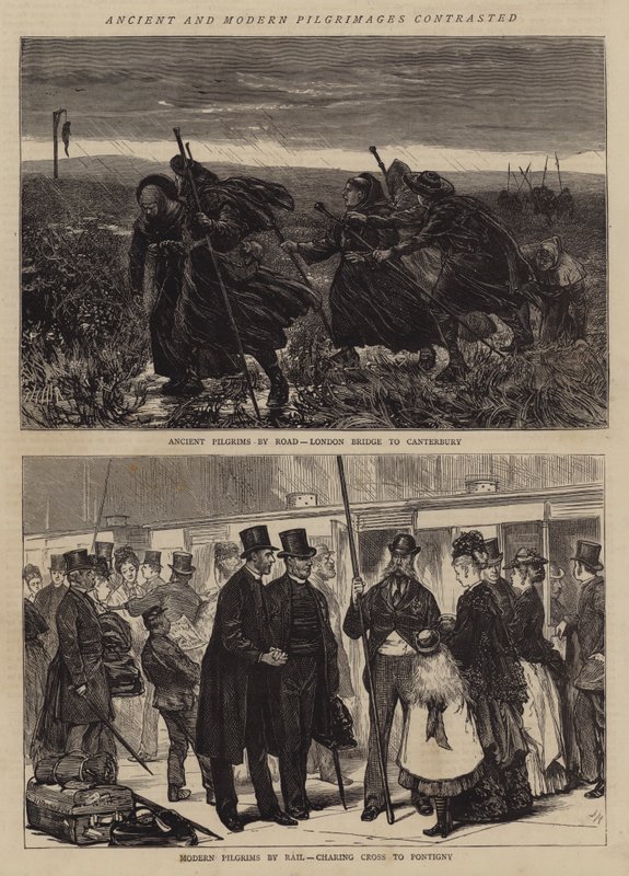Peregrinações antigas e modernas contrastadas de Joseph Nash