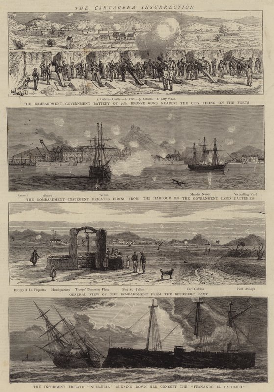 A insurreição de Cartagena de Joseph Nash