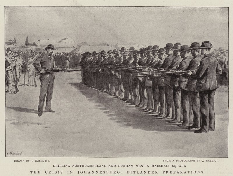 A crise em Joanesburgo, Uitlander Preparations de Joseph Nash